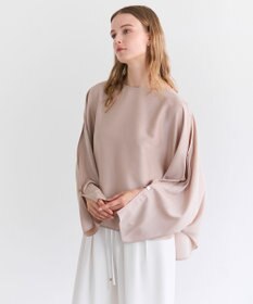 BEIGE， PERIDOT / 2WAYスリーブ ドレープブラウス