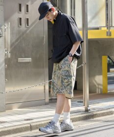 WEGO 【ウエストゴム】イージーバギーカーゴショーツ