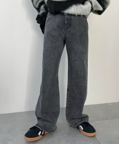 WEGO 【新色追加/美脚/XSSMLサイズ展開】ストレートデニムパンツ