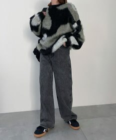 WEGO 【新色追加/美脚/XSSMLサイズ展開】ストレートデニムパンツ