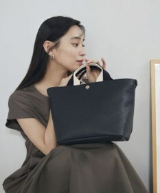 TOPKAPI 【Breath TOPKAPI】SCOTCH GRAIN スコッチグレイン プレーン 2トーンテープ ハンドル トートバッグ S