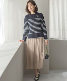 組曲 L 【WEB限定カラーあり】ギャザーライトデシン パンツ