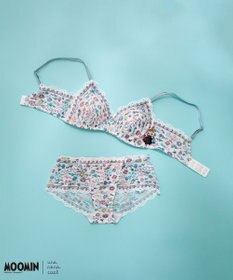 une nana cool 【MOOMIN × une nana cool 】 特別な日以外の364日つけたくなるブラ 364 レース