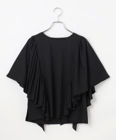 #Newans 【乾燥機可能/接触冷感】ラッフルフリルカットソー