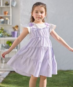 ANY KIDS サッカー ギンガム ワンピース