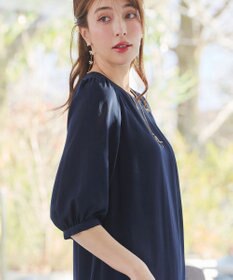 Tiaclasse L ラップ風ジョーゼットチュニック