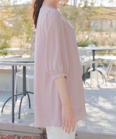 Tiaclasse L ラップ風ジョーゼットチュニック