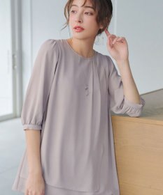 Tiaclasse L ラップ風ジョーゼットチュニック