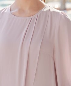 Tiaclasse L ラップ風ジョーゼットチュニック