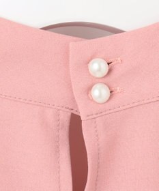 Feroux 【洗える】ペプラム ボウタイブラウス