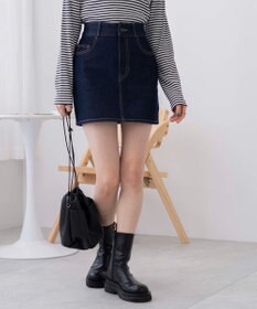 WEGO 台形デニムミニスカート