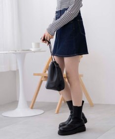 WEGO 台形デニムミニスカート