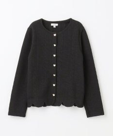 ANY KIDS ふくれ ジャガード カーディガン