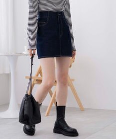 WEGO 台形デニムミニスカート