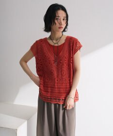 Green Parks ＳＥＴ２点クロシェプルオーバー＋タンクトップ