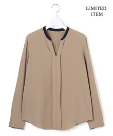 ICB L 【6/12-6/28期間限定・受注生産・WEB限定】BackSatinAmunzen キーネックブラウス