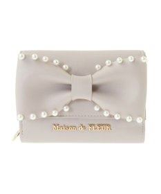 Maison de FLEUR リボンパールウォレット