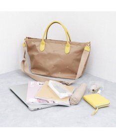 UNBILLION ペルケ perche / ナイロンドット刺繍2wayトート