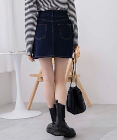 WEGO 台形デニムミニスカート