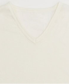 WACOAL MEN インナー　綿100％　洗濯してもやわらかさ続く　毛玉になりにくい　3分袖　Vネック　/ワコールメン　WL5123