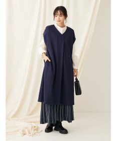 CRAFT STANDARD BOUTIQUE 配色ストライプニットスカート