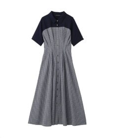 YECCA VECCA ハーフスリーブベアドッキングワンピース