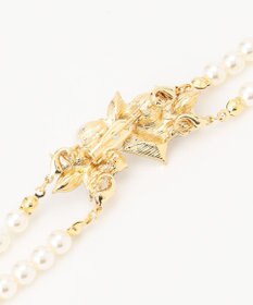 ANY 【ブローチ付】2連フェイクパール ネックレス