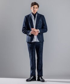 JOSEPH HOMME ROMA TWEED JERSEY JACKET