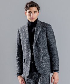 JOSEPH HOMME ROMA TWEED JERSEY JACKET