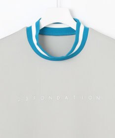 23区GOLF 【23Fondation】【吸水速乾/UVケア】ライトダンボール モックネック