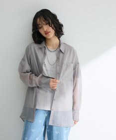 Green Parks 　・ＥＬＥＮＣＡＲＥ　ＤＵＥ　ラメシアー長袖シャツ