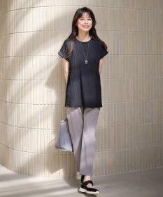 ANY L フクレジャージチュニック