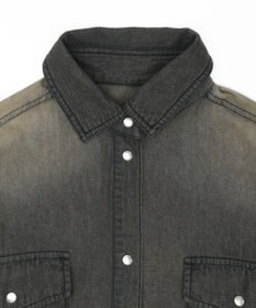WEGO デニムウエスタンBIGシャツ