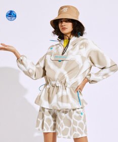 PW CIRCULUS 【WOMEN】プリント ウエスト2WAY アノラック ゴルフウェア レディース