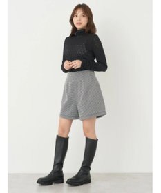 earth music&ecology 起毛レースハイネックインナー