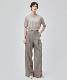 BEIGE， 【洗える】MER / グレンチェックパンツ