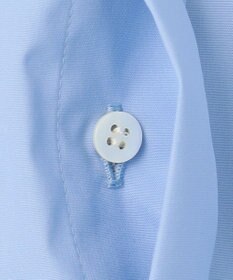 #Newans 【洗濯機可能/シワになりにくい】〈お尻・太ももをカバー〉フレアスリーブイタリアンカラーシャツ