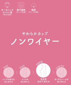 Wing ジュニア ノンワイヤーブラ Wing Teen やさしくサポート オーガニックコットン混(身生地部) 【STEP3 まるみをおびてきた胸に】 RB2015 ウイング／ワコール