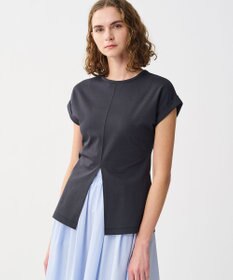 uncrave ダブルフェイスジャージー 2WAYスリットトップス