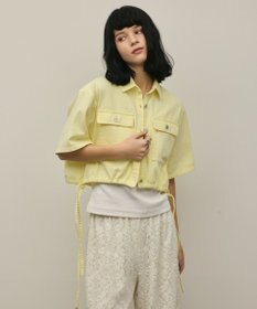 GRACE CONTINENTAL ハーフスリーブデニムシャツ