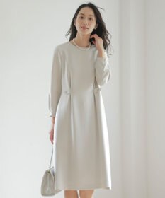 J.PRESS LADIES 【セットアップ対応・洗える】セラテリーダブルクロス ワンピース