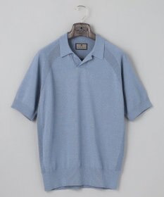 GOTAIRIKU 【和紙＆綿 】二ット スキッパーポロシャツ