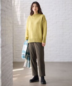 ANY ラムウールボトルネックプルオーバー