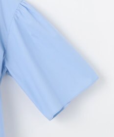 #Newans 【洗濯機可能/シワになりにくい】〈お尻・太ももをカバー〉フレアスリーブイタリアンカラーシャツ