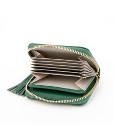 UNBILLION ペルケ perche / ドット型押し・ジャバラチャームウォレットショルダー