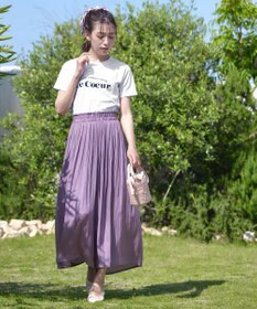 Tiaclasse 【洗える】シンプルロゴプリントTシャツ