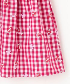 ANY KIDS ギンガム 発泡プリント スカート