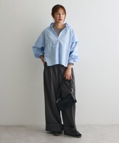 CRAFT STANDARD BOUTIQUE パネルデザインワイドシャツ