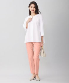 自由区 【接触冷感・UVカット・吸水速乾】シェルタリングオックステーパード パンツ