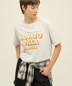 AMERICAN HOLIC 配色ロゴプリントTシャツ